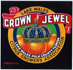 Images Dated 5th January 2017: Label design, Crown Jewel citrus fruit, Florida, USA