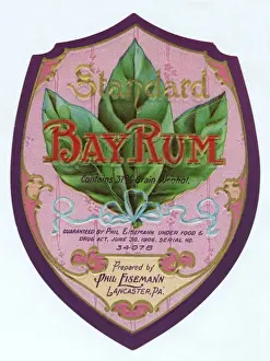 Label design, Standard Bay Rum