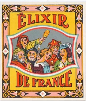 Images Dated 23rd October 2015: Label, Elixir de France