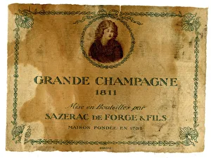 1811 Gallery: Label, Grande Champagne Sazerac, de Forge & Fils