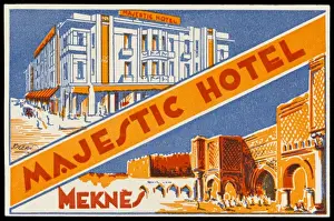 Meknes Prints: Label Meknes Hotel