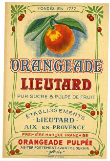 Images Dated 20th September 2018: Label, Orangeade Lieutard
