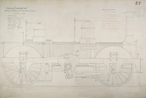 Passenger engine, side elevation