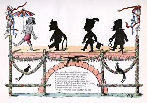 Labouchere Prints: Labouchere, Healy and Gibson Bowles covered in black ink