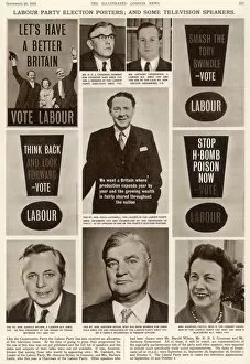 Harold Gallery: Labour Party election posters and television speakers