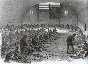 Gauze Prints: Labour yard, Bethnal Green Employment Association
