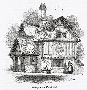 Labourer Collection: Labourers cottage near Penshurst, Tonbridge, Kent