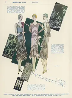 Uneven Prints: Lace Frocks 1929