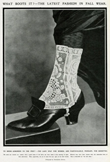 Images Dated 28th December 2016: Lace spat for women 1913