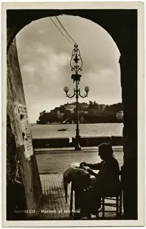 Archway Prints: Lacemaking - Rapallo, Liguria, northern Italy