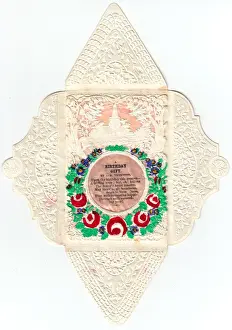 Lacy envelope with a birthday greeting