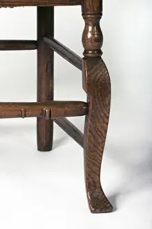 Ladder-back armchair, detail
