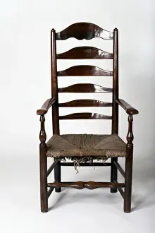 Ladder-back armchair