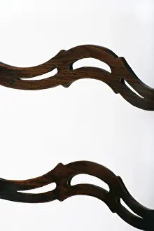 Ladder-back side chair, detail