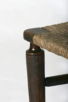 Ladder-back side chair, detail