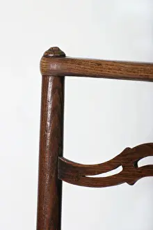Ladder-back side chair, detail