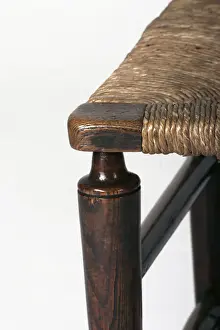 Ladder-back side chair, detail