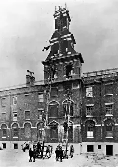 Ladder drill at LFB Southwark HQ
