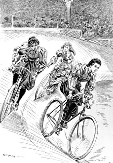 Ladies Bicycling Race, Olympia, 1896