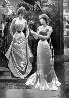 Ladies at a Christmas ball, c. 1902