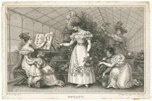 Ladies in a conservatory