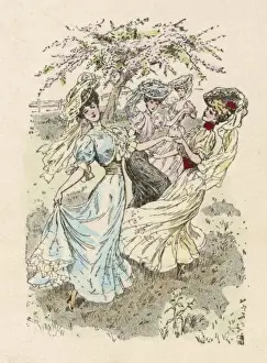 Joys Prints: Ladies Dance in Field