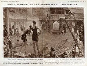 Images Dated 10th November 2017: Ladies day in the swimming-bath Ladies day in the swimming-bath