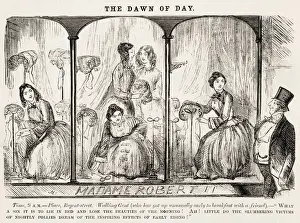 Dressers Prints: Ladies dress a window at Madame Roberts store Date: 1853