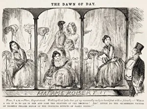 Gent Gallery: Ladies dress a window at Madame Roberts store Date: 1853
