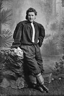 Images Dated 12th April 2012: Ladies Football, 1895: Miss Nettie Honeyball