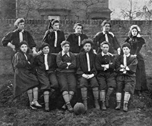 Divided Prints: Ladies Football, 1895: the North Team