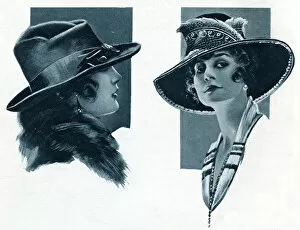 Images Dated 21st April 2017: Ladies hats 1919