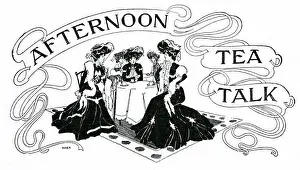 Styling Prints: Ladies having a chat over Afternoon Tea
