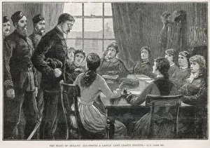Dispersal Prints: Ladies Land League meeting 1881