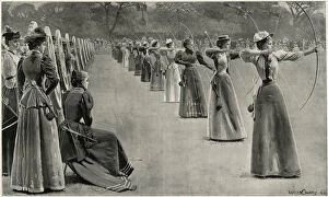Archery Collection: Ladies Meeting of the Toxophilite Society, Regents Park