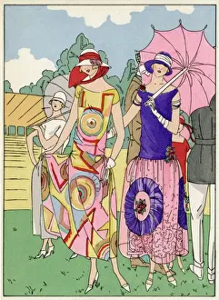 Two ladies in outfits by Drecoll and Madeleine et Madeleine