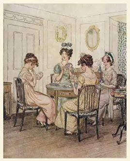 Ladies Playing Cards / C20