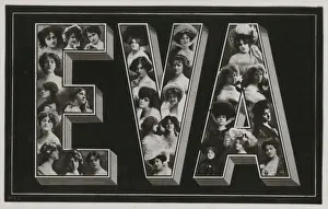 Ladies Name postcard - EVA