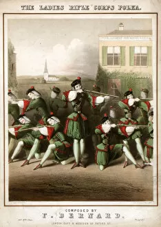 Volunteers Gallery: The Ladies Rifle Corps Polka, by F. Bernard