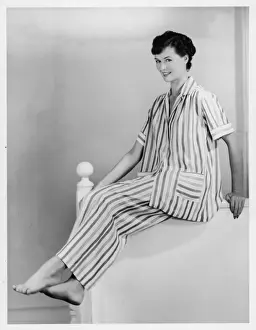 LADIES STRIPED P. J S