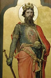 Monarch Prints: Ladislaus I of Hungary or St. Ladislaus (Laszlo) (1040-1095)