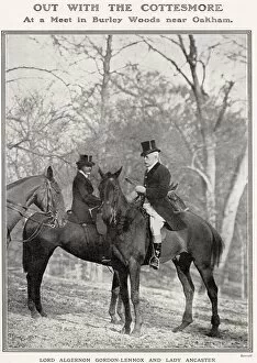 Ancaster Collection: Lady Ancaster, the former Miss Eloise Breese, seen with Lord Algernon Gordon-Lennox