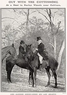 Images Dated 26th May 2020: Lady Ancaster, the former Miss Eloise Breese, seen with Lord Algernon Gordon-Lennox