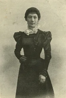 Images Dated 5th September 2018: Lady Arnold, third wife of Sir Edwin Arnold