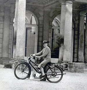 Aristocratic Collection: Lady Astor, motorcyclist