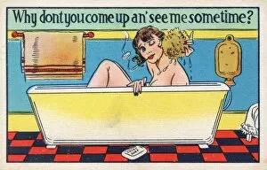 Flirtatious Gallery: Lady in the Bath - Provocative