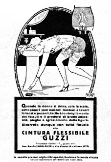 Lady Bends in Corset