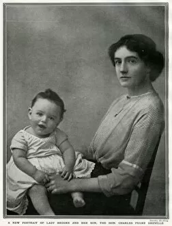 Images Dated 7th April 2017: Lady Brooke with baby Charles Fulke Greville