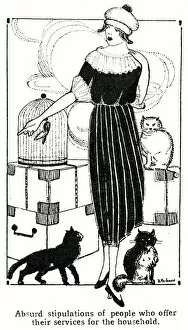 Caged Gallery: LADY, CATS, BIRD