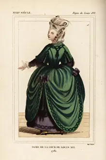Lady of the court of King Louis XVI, France, 1782